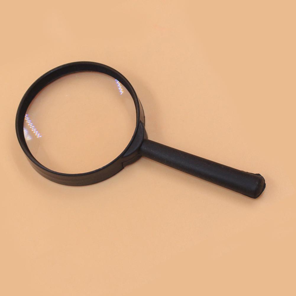 Lente D'ingrandimento Lente D'ingrandimento Portatile Con Manico Antiscivolo E Diametro Lente 50/65/75/100 Mm Per Lettura (colore: Bianco