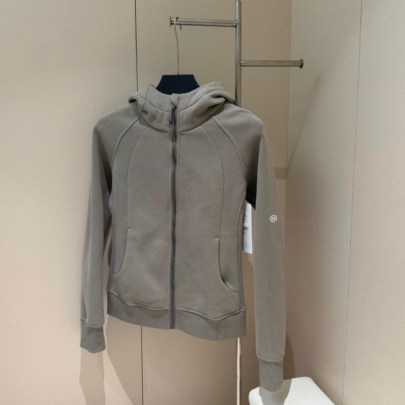 Autumn women's full zipper slim fit hooded fleece sweater casual outdoor slimming sports jacket