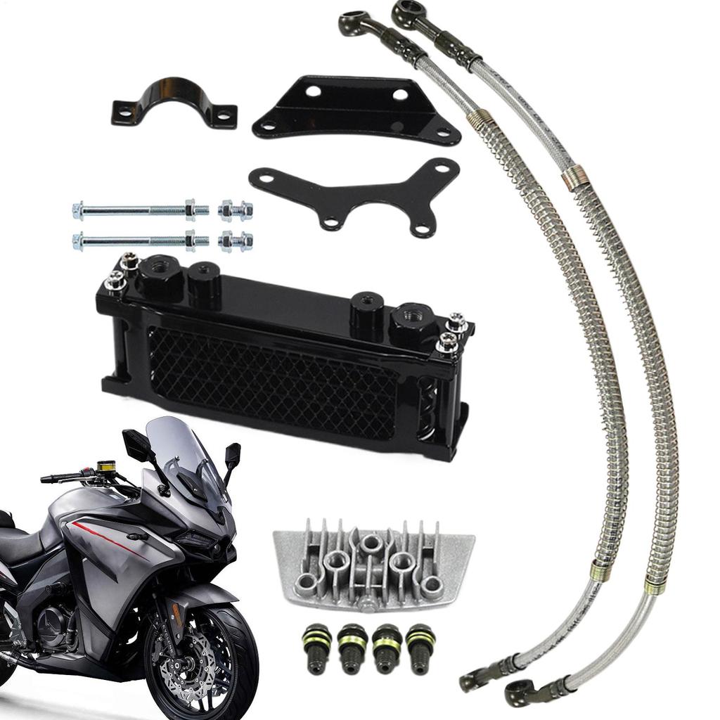 one set Oil Cooler Motorcycle Oil Radiator Gy6 Universal 50cc 80cc 100cc 110cc 125cc Moto Moped Dirt Pit Bike Motocross Cooling