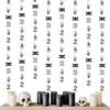 Jollyboom Bad Two The Bone Birthday Decorations Boy, 8pcs Bad 2 The Bone 2nd Birthday Hanging Garland Streamers Bone Skull Second Birthday Streamers