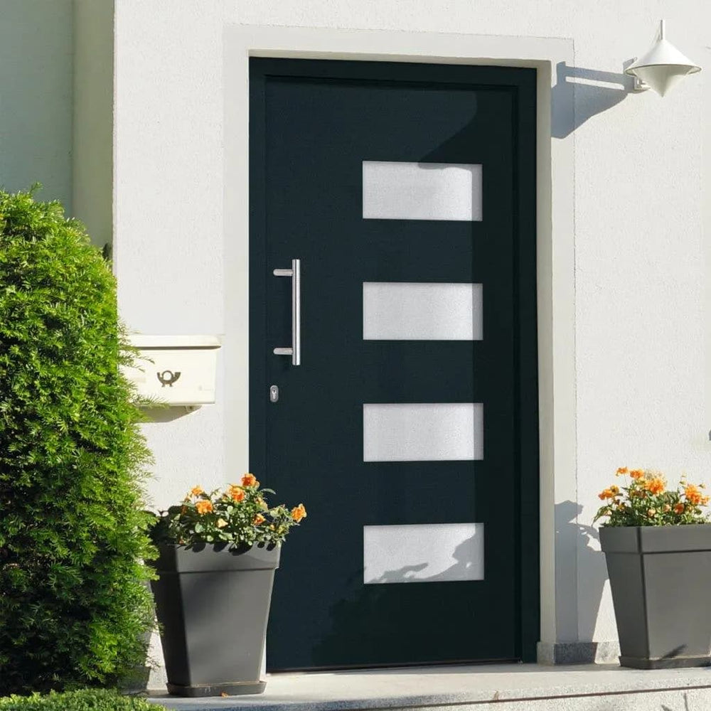 Porte d'entrée Aluminium et PVC  100x210 cm