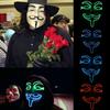 Led Light El Up Mask V For Vendetta Anonymous Guy Fawkes Costume Cosplay Props