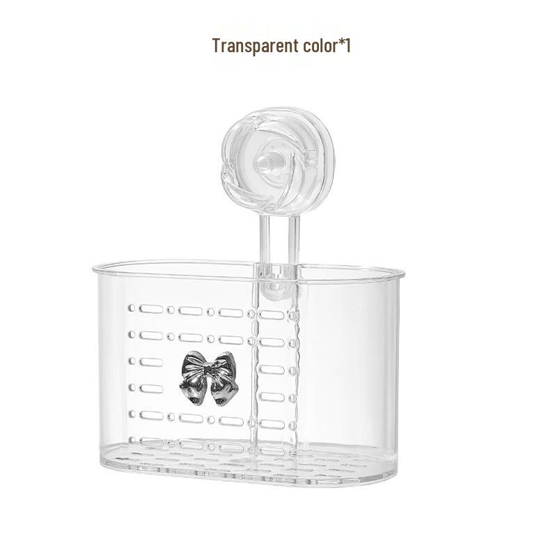 WEZHO Прозрачная полка-органайзер для ванной на присосках