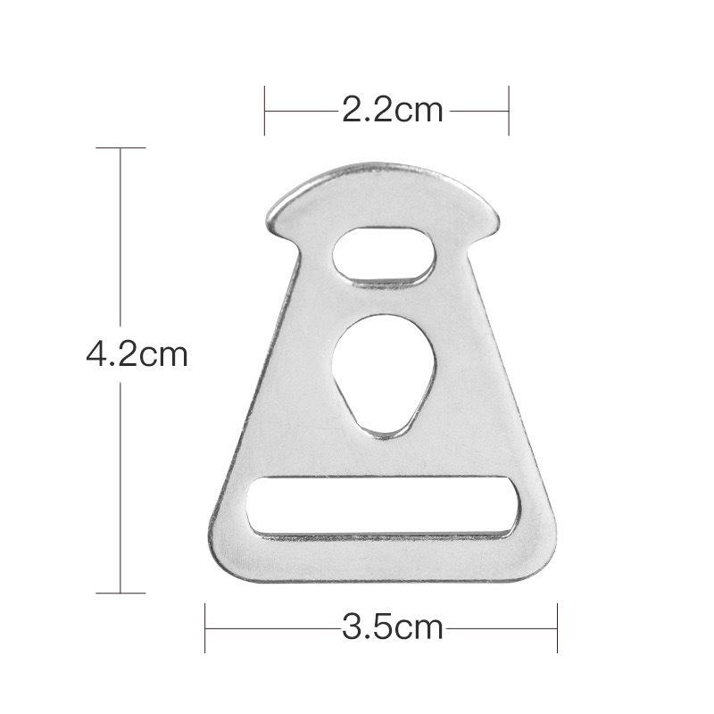 Stainless Steel Camping Tent Accessories - Wind Rope Triangle & Pole Support Loops