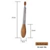 Olive Wood and Stainless Steel Food Tongs