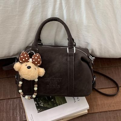 Fashionable Hand-held Boston Bag for Commuting, Cross-body Bag for Work, Simple Small Handbag for Office Use