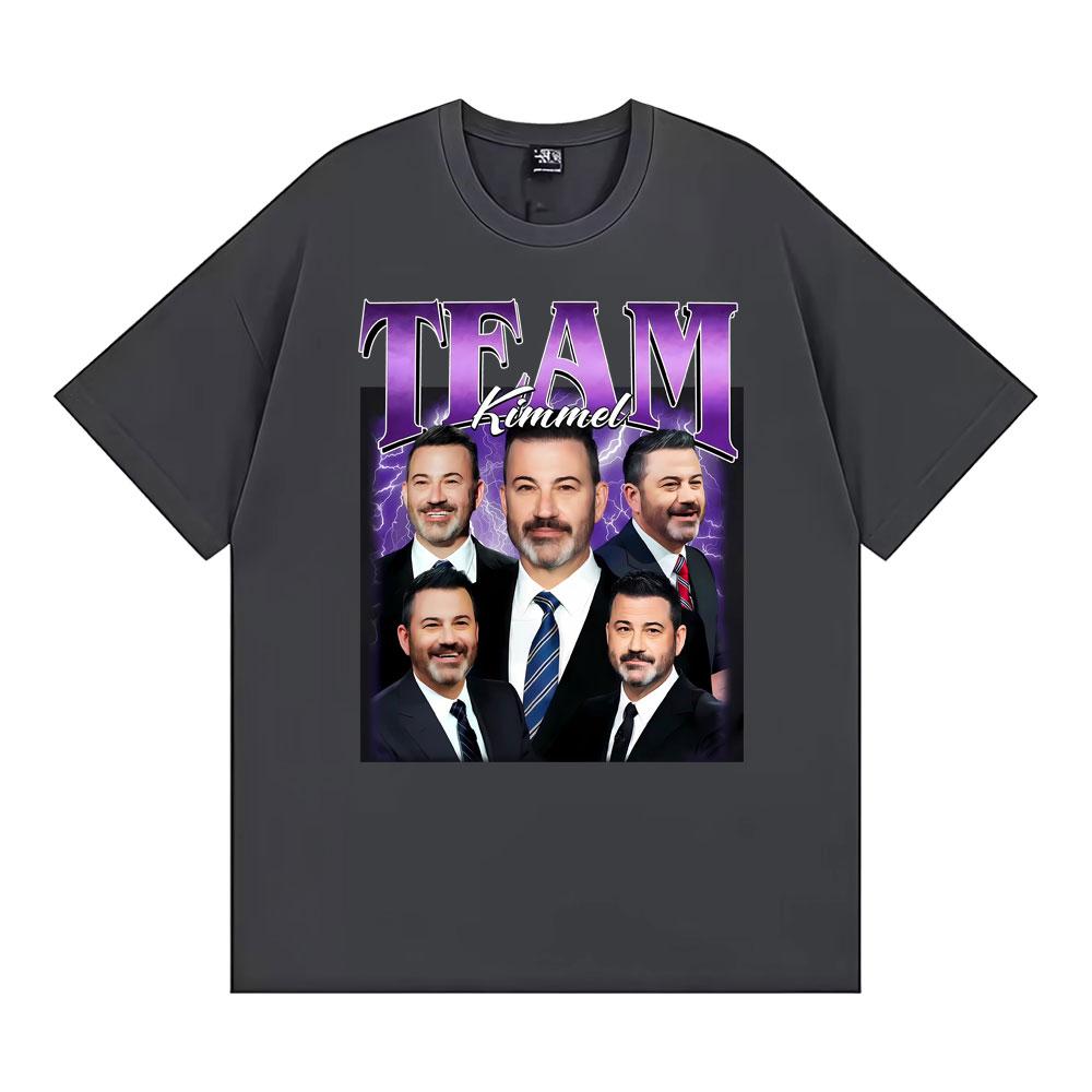 Team Kimmel Vintage James Christian Kimmel Tee Shirt Men Women Fashion Summer T-shirt High Quality Oversized T Shirts Streetwear