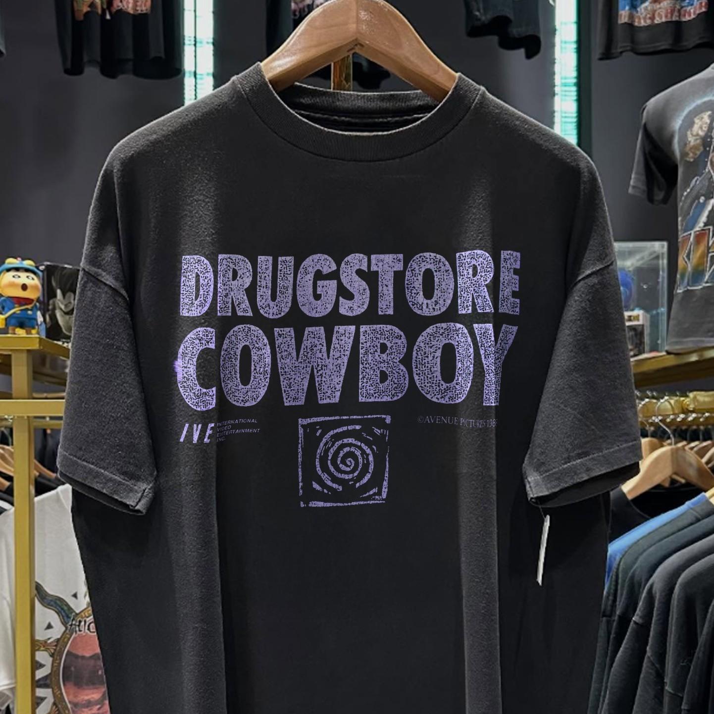 1989 Drugstore Cowboy Promo T-Shirt Black XXL 2XL