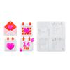 Flexible Pendant Mold Crafts Molds Valentines Day Series Keychain Mould Silicone Material Gift for DIY Hand Making Lover
