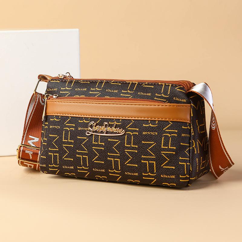 Spring Women, Middle-aged Women, Wide-band Versatile Bag, Middle-aged and Elderly Women's Crossbody Single-shoulder Bag