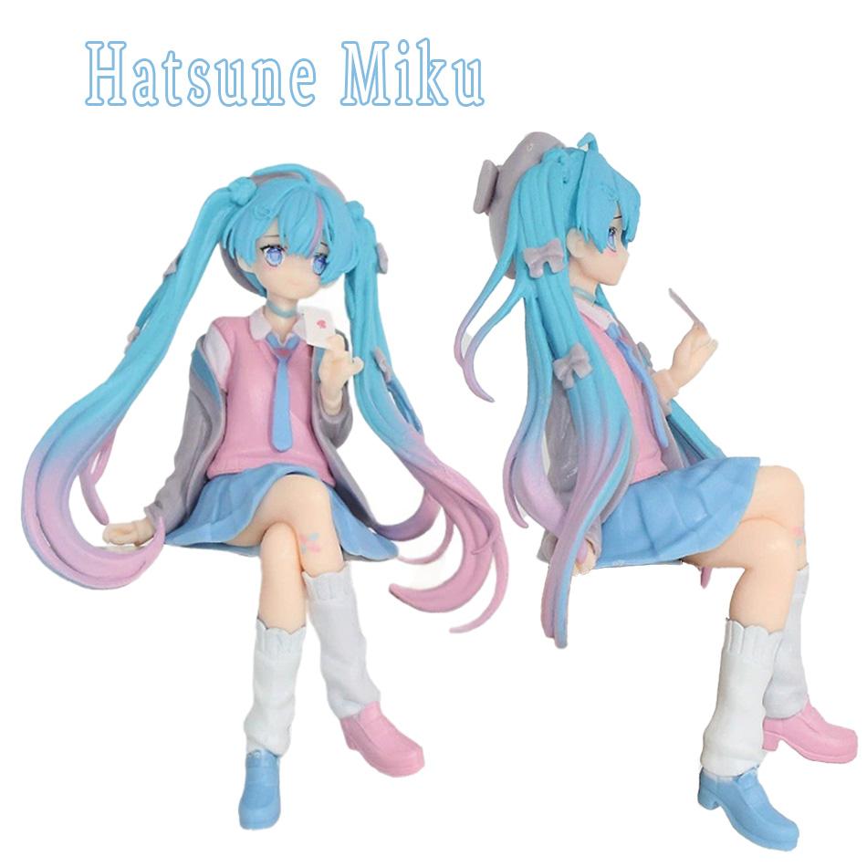 Anime Hatsune Miku Love suit jacket Kawaii Action Figure PVC Doll Model Toys ornament Desktop Decoration Christmas Gift