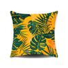 New Nap Pillow Green Leaves Sofa Plush Pillow Cover Home Bedroom Sofa Summer Pillow Cover