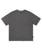 Peullukeu Blue Wave Pigment Short Sleeve T-Shirt Dark Gray Fst733