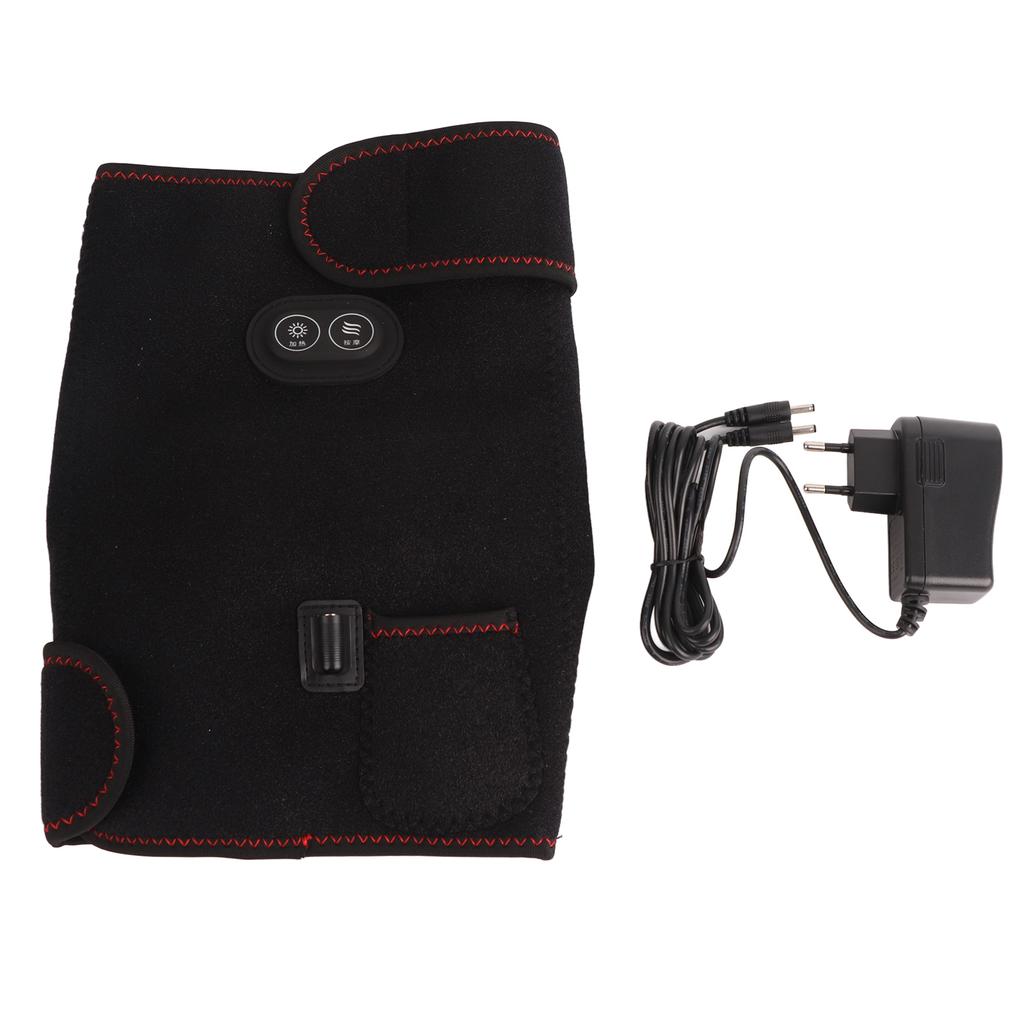 Heating Vibration Knee Pad 3 Temperature Levels Heated Knee Brace with Vibration Motor Single Only Black