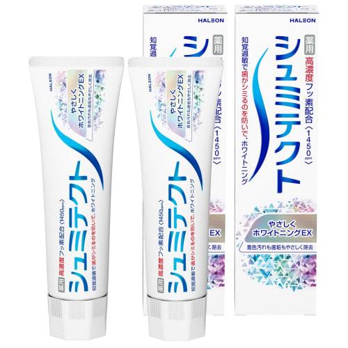

Shumitect Gentle Whitening EX [Отбеливающая зубная паста] Уход за чувствительными зубами Высокая концентрация фторида 1450ppm 2 флакона