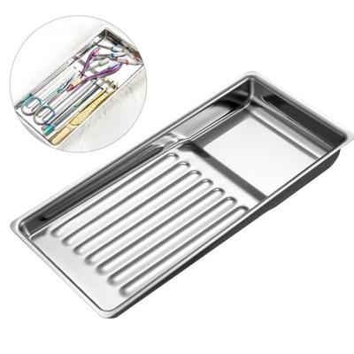 New Stainless Steel Nail Art Equipment Plate Square High-temperature Resistant Doctor Dental Tray Disinfection Plates