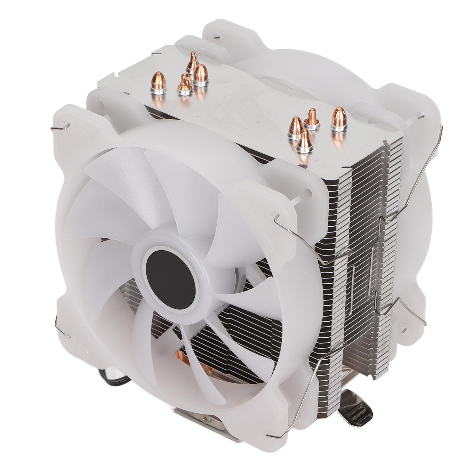 

Кулер для процессора RGB Быстрый и эффективный вентилятор охлаждения Компьютерное оборудование для отвода тепла для Intel для AMDDual