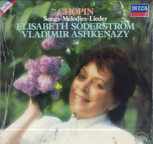 

LP Record ELISABETH SODERSTROM VLADIMIR ASHK Chopin Songs 643237 DECCA 1986 Germany Classical Used