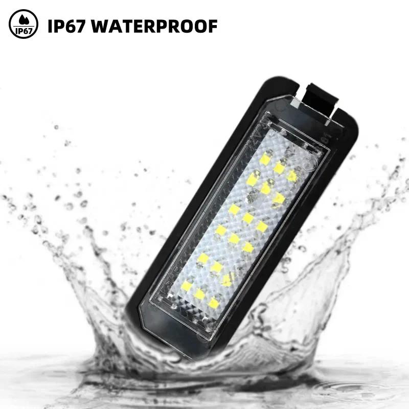 For Vw Passat B6 CC Eos Golf 4 5 6 7 MK7 Polo Superb Seat Leon Altea 2PCS LED Number License Plate Lights Assembly with Canbus