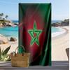 Asciugamano da Spiaggia con Stampa Calcio Marocco Asciugatura Rapida Super Assorbente Morbido Asciugamano da Bagno per Nuoto Spiaggia Viaggio Souvenir Regalo per Fan