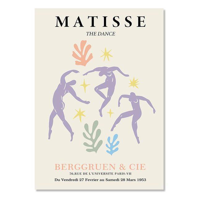Abstract Flower Market Matisse Wall Art Canvas Posters Aesthetics Painting and Prints Pastel Colors Wall Pictures for Home Decor