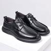 Autumn Large Size Casual Leather Shoes Men's Leather Lace-up Soft-soled Men's Leather Shoes Daily Single Shoes First Layer Cowhide Men's Shoes 46