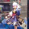25CM Anime Game Genshin Impact Kamisato Ayaka Figure Egret Shuanghua Standing Scene Model Toy Gift Collection Action Figure