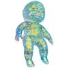 Squishy Babies Glitter Soft Moldable Cute Squishy Slow Rise Relaxing Sensory Fidget Relief Anxiety Stress Fun Desk Accessory for Adults Blue