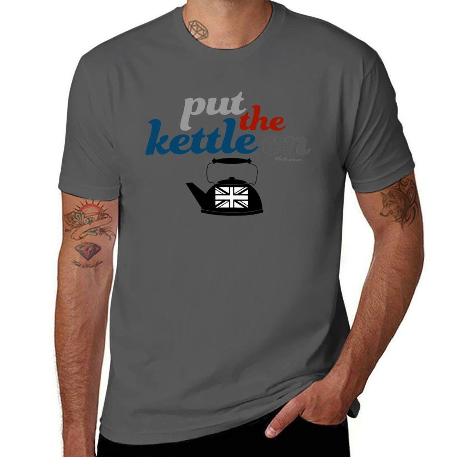 

Britmerican: Put the Kettle ON T-Shirt t shirts for man graphic tees t shirt man designer t shirt custom print T-Shirt 4XL