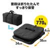 Sanwa Direct Large Capacity Boston Bag, 96L, Foldable, Perfect for Moving, Camping, and Storage of Bedding and Clothes, Black, 200-BAG160BK