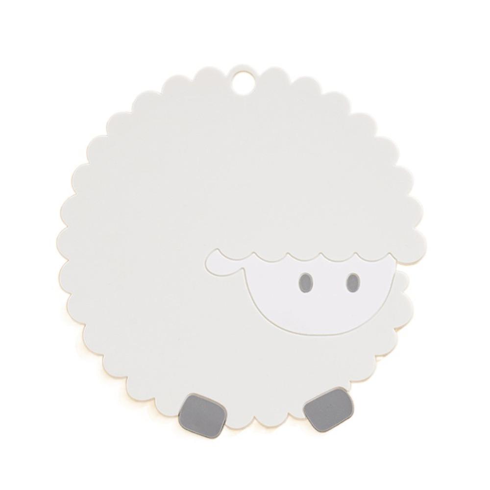4PCS Thickened Cartoon Sheep Cup Coaster Waterproof Mug Holder Tea Coaster  Dinner Table Decor