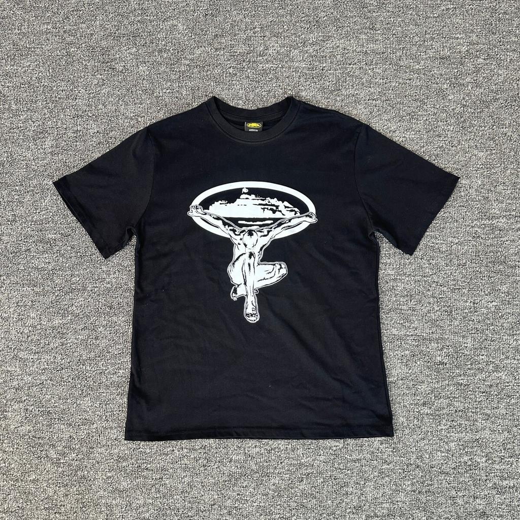 Meichao Flying Man Printed Street Hip Hop Men'S And Women'S Summer Loose Casual Crew Neck Short Sleeve T-Shirt