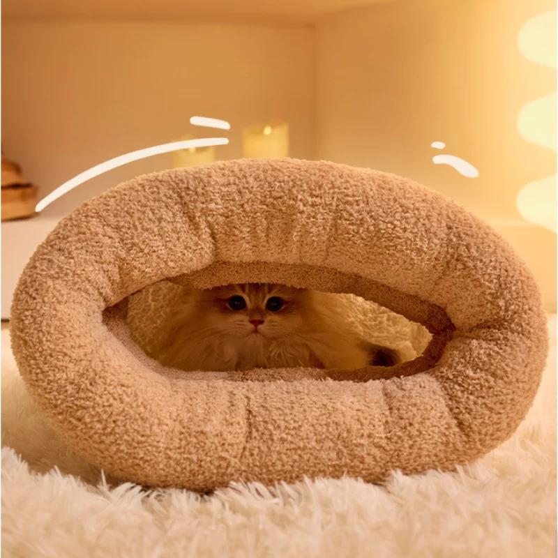 Cat Warm Sleeping Bag Cat Sleeping Bedding Sleeping Bag Cat Dog Pets Warm Bed Warm Comfortable Secure Dog House Pet Supplies