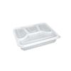 Disposable 4-Compartment Transparent Food Container