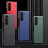 For Samsung Galaxy Z Fold6 5G Case Litchi Texture PU Leather Coated PC Phone Cover