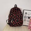ins cute cartoon printed backpack Japanese style girl schoolbag women cute cherry travel bag