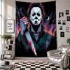 Wall TapestryHalloween Michael Myers Art Hanging Cloth Decorative Background Cover for Room Decoration