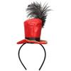 Fascinators Headband Mini Top Hat Circus Ringmaster Small Hair Hoop Halloween Carnival Costume Accessory Lion Tamer Headpiece