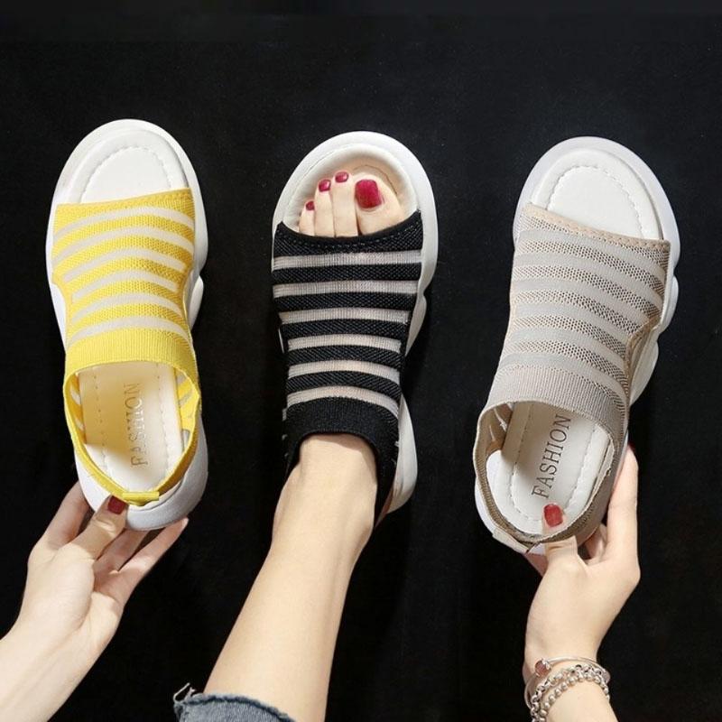 Sports Sandals Women Spring Summer Beach Slippers Korean Fashion Wild Casual Flat Shoes Home Outdoor Sandals Slippers