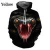 Fashion Men's Women 3d Snake Print Hoodie Personality Creative Snake Print Long Sleeve Top Hoodies Women Streetwear Hoodies