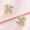 Rotating Windmill Earrings for Women, Japanese and Korean Simple Hip-hop Students, The Swivel Earrings That Can Be Given To Their Girlfriends