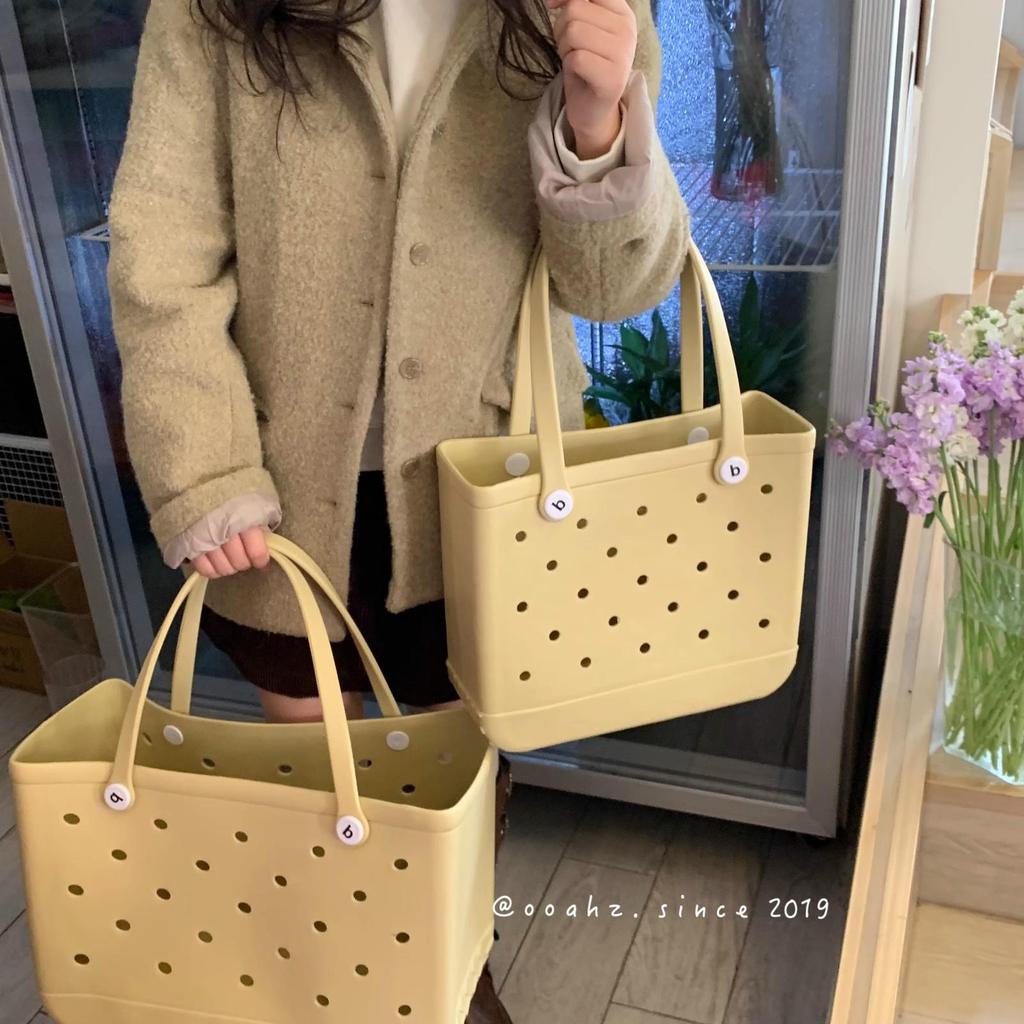 EVA Candy Color Large Capacity Beach Tote Bag