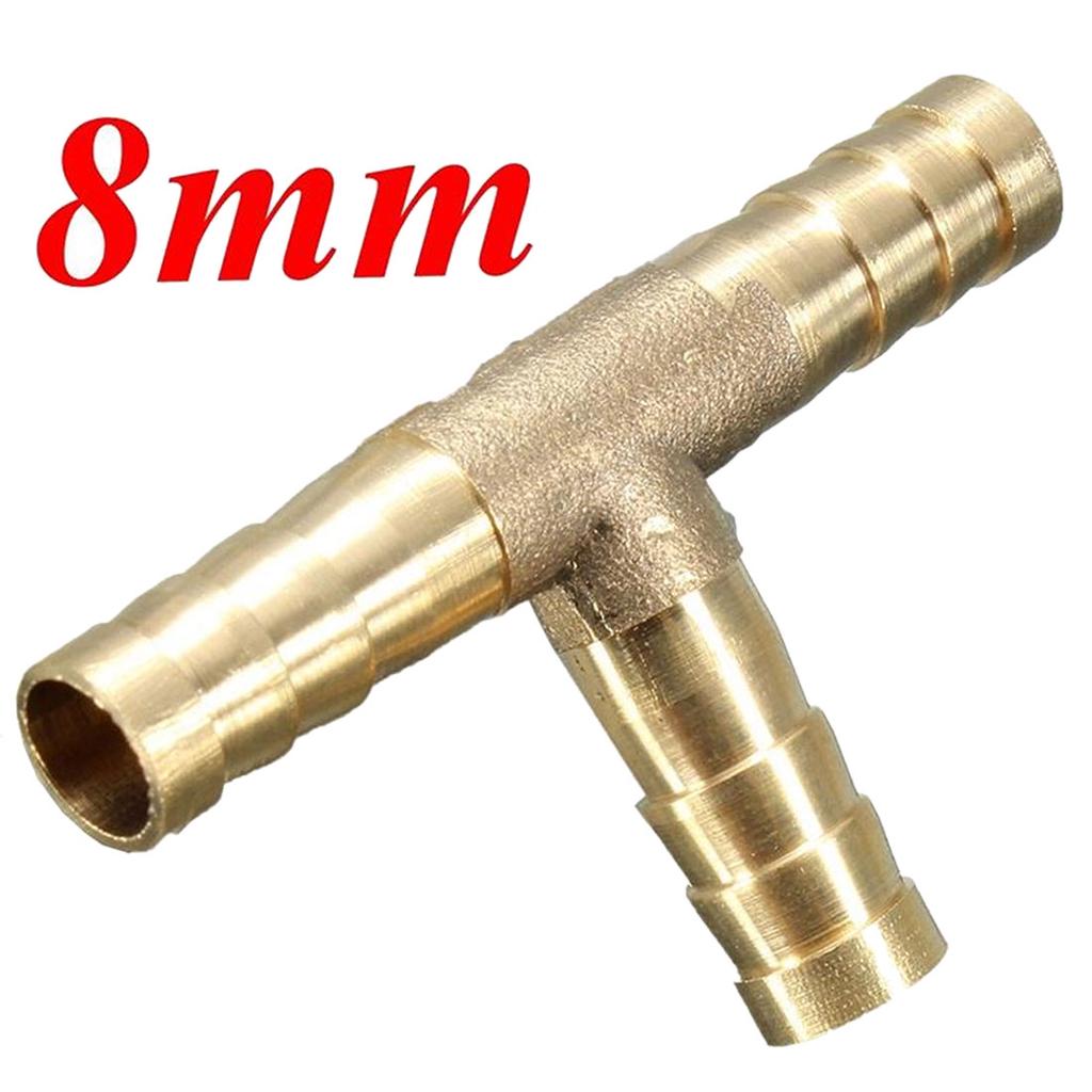 Brass T Piece 3 Way Fuel Hose Joiner Connector For Compressed Air Oil Gas Pipe Brass T Piece 3 Way Fuel Hose Joiner Connector For Compressed Air Oil Gas Pipe