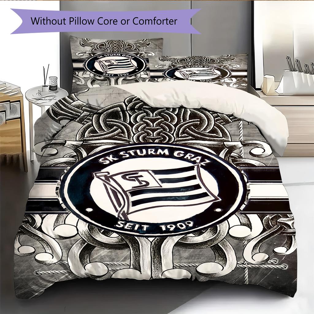 SK Sturm Graz poster Bedding Quilt Set Quilt Cover Pillowcase Home Decoration Birthday Gift (1 * duvet cover + 2 * pillowcase, without core)
