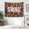 Leopard Print SWAG Cool Tapestry, American Retro Hip-Hop Wall Hanging for Bedroom Living Room Dorm Decor