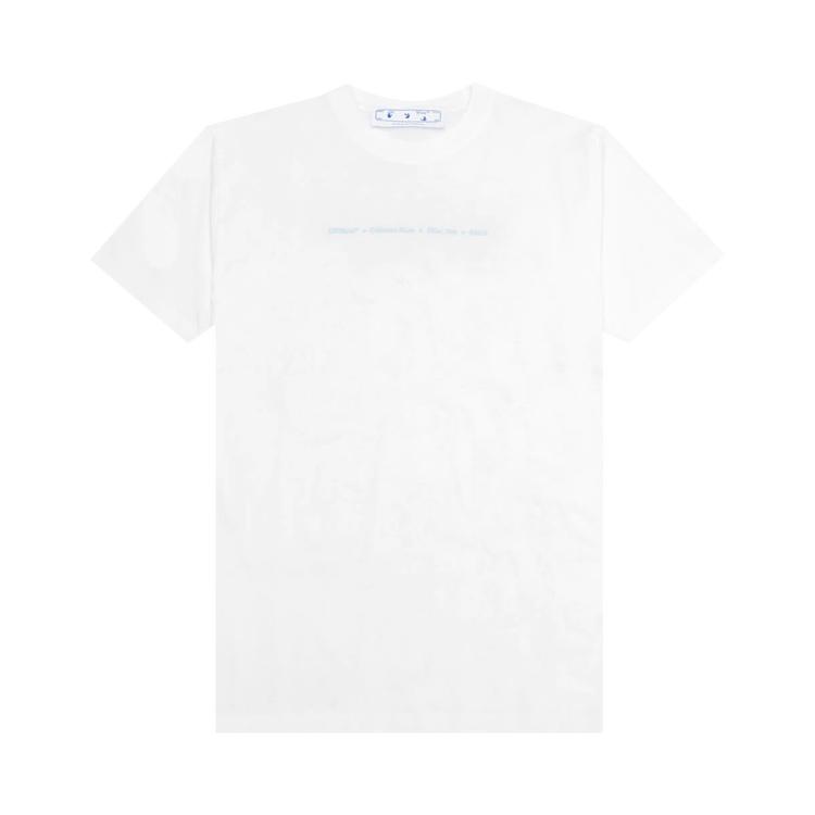 

Off-White Markers Skate Tee Белые/разноцветные мужские топы OMAA119F21JER0230184