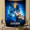 Mass Effect Vintage Tapestry Art Printing Art Science Fiction Room Home Decor Home Decor