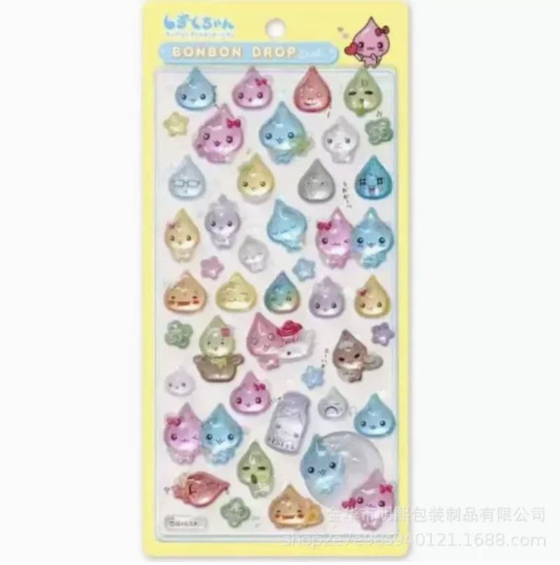 Cartoon Stickers Anime 3D Stickers Jelly Stickers Bonbon Drop Seal DIY Journals Sticker Party Stickers
