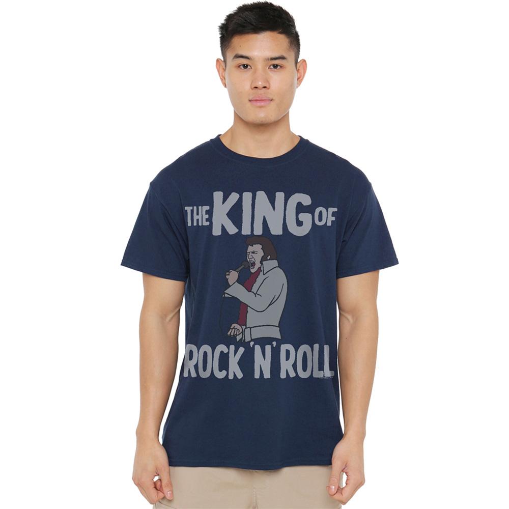 Elvis Presley Unisex Adult The King Of Rock N Roll T-Shirt