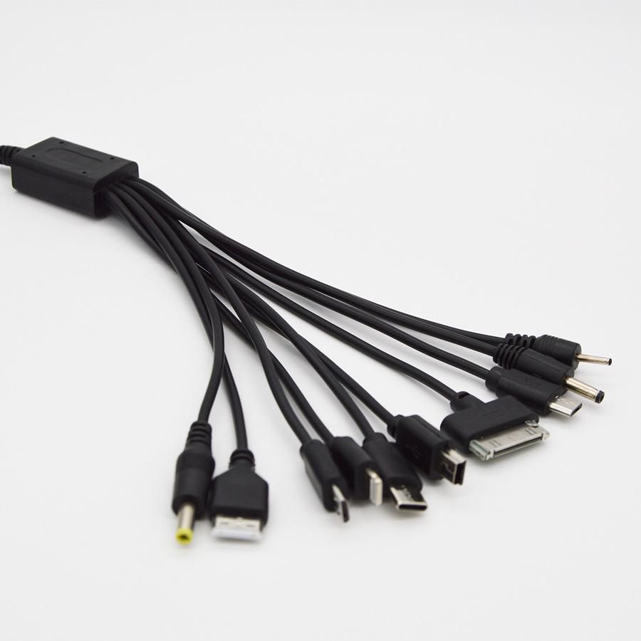 10-in-1 Multi-Interface Ladekabel, 1 Meter mit Typ-C-Anschluss